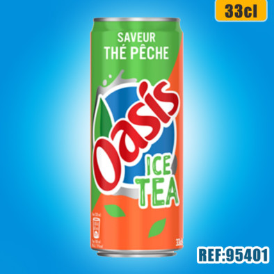 OASIS THE PECHE 33cl SLIM dont taxe sucre 0.0152€ht