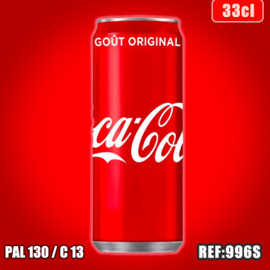 COCA COLA 33CL SLIM dont taxe sucre 0.1194€ht
