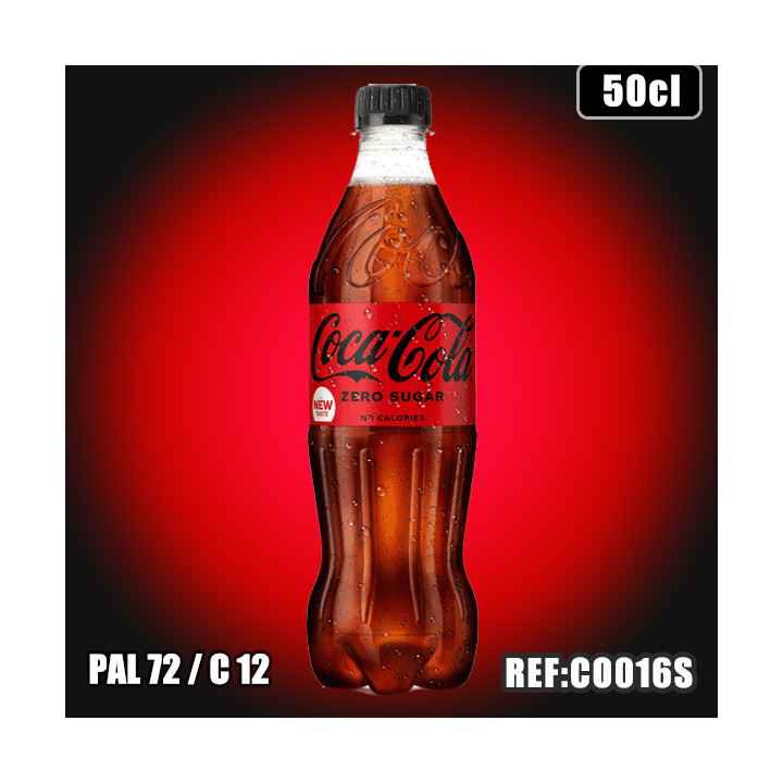 COCA COLA SANS SUCRE 50CL PET dont taxe edulc 0,0327€ht