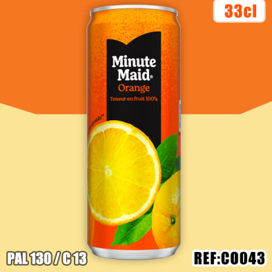MINUTE MAID ORANGE 33cl SLIM dont taxe sucre 0.0134€ht