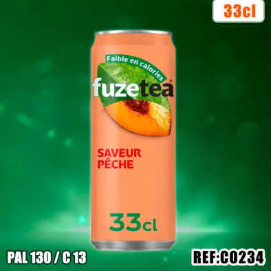 FUZETEA PECHE INTENSE 33CL SLIM dont taxe sucre 0,0152€ht