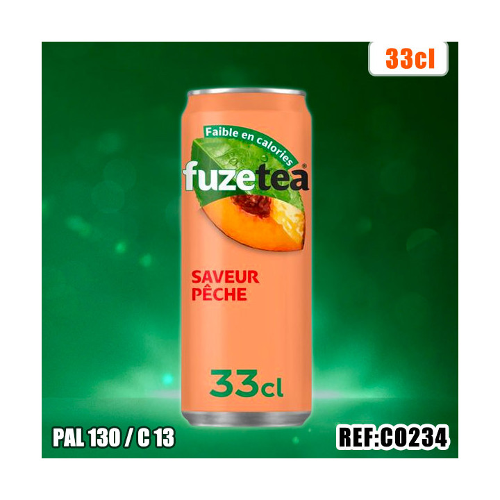 FUZETEA PECHE INTENSE 33CL SLIM dont taxe sucre 0,0152€ht