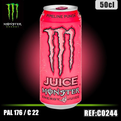 MONSTER PIPELINE PUNCH Bte 50 CL dont taxe sucre 0,2109€ht