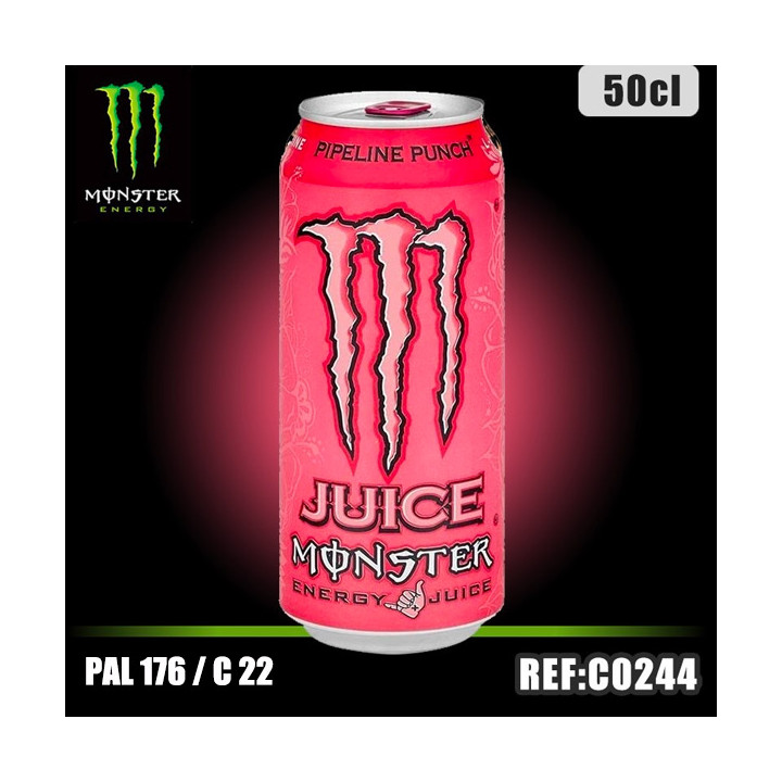 MONSTER PIPELINE PUNCH Bte 50 CL dont taxe sucre 0,2109€ht