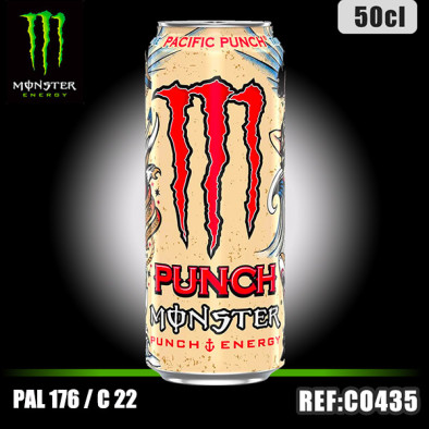 MONSTER PACIFIC PUNCH Bte 50 CL dont taxe sucre 0,2109€ht