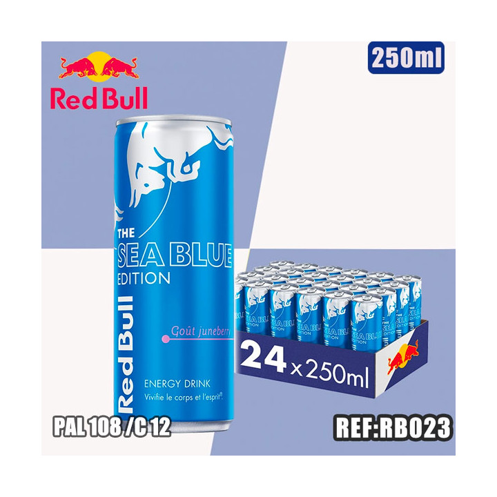 RED BULL SEA BLUE EDITION 250ml dont taxe sucre 0.09042€ht