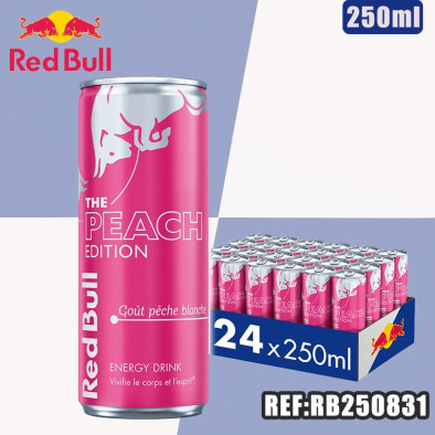 RED BULL PEACH EDITION 250ml dont taxe sucre 0.09042€ht