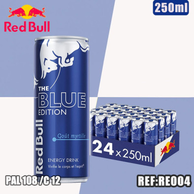 RED BULL BLUE EDITION 250ml dont taxe sucre 0.09042€ht