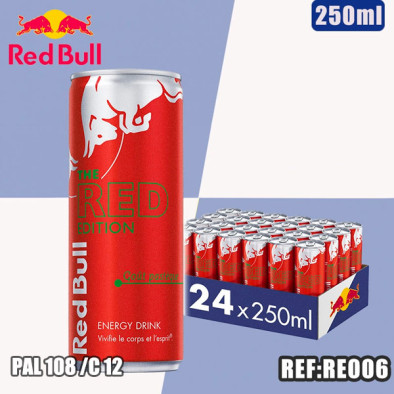 RED BULL RED EDITION 250ml dont taxe sucre 0.09042€ht