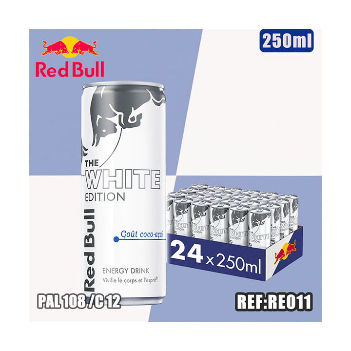 RED BULL WHITE EDITION 250ml dont taxe sucre 0.09042€ht