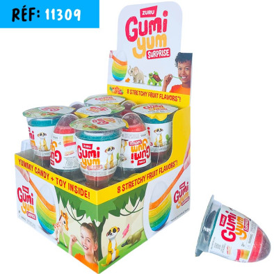 OEUF SUPRISE GUMI YUM 26G ANIMAUX SAUVAGES