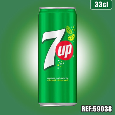 7UP 33CL SLIM dont taxe sucre 0.0152€ht