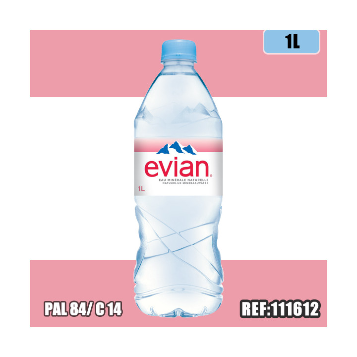 EVIAN 1L PET