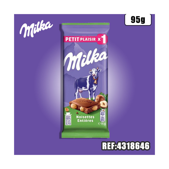 MILKA LAIT NOISETTE TABLETTE 95G