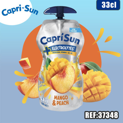 CAPRI-SUN ELECTROLYTE MANGUE-PECHE 33cl dont taxe sucre 0.013€ht