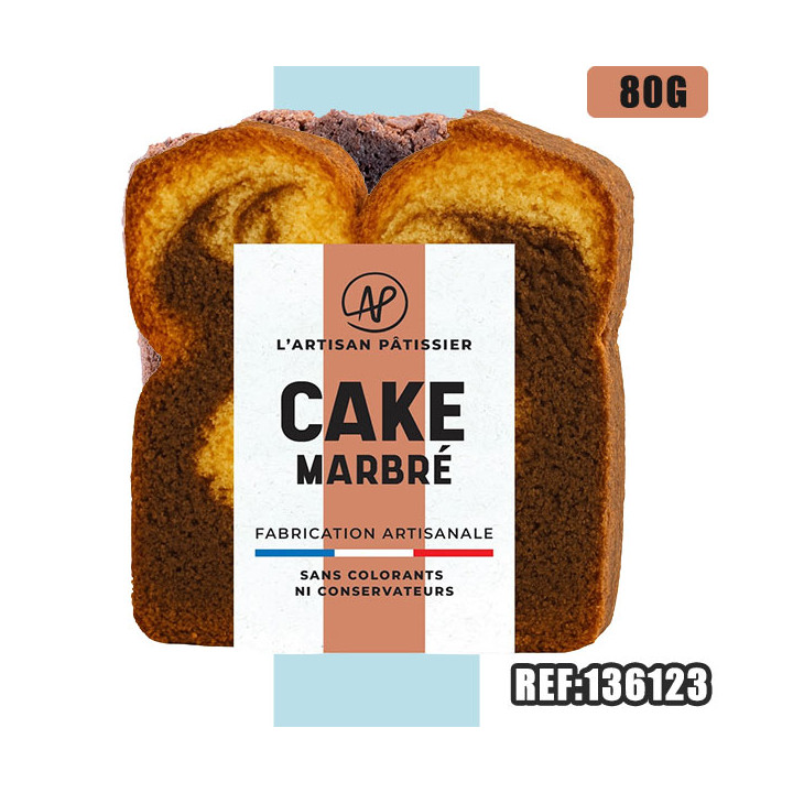 TRANCHE CAKE MARBRE 80G