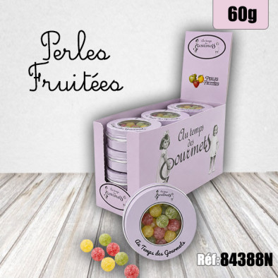 ATDG BOITE PERLE FRUITEES 60G Pomme Citron Fraise 