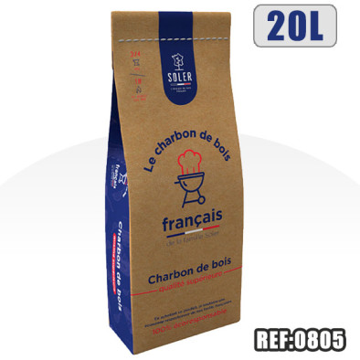 CHARBON DE BOIS 20L QUALITE SUP.