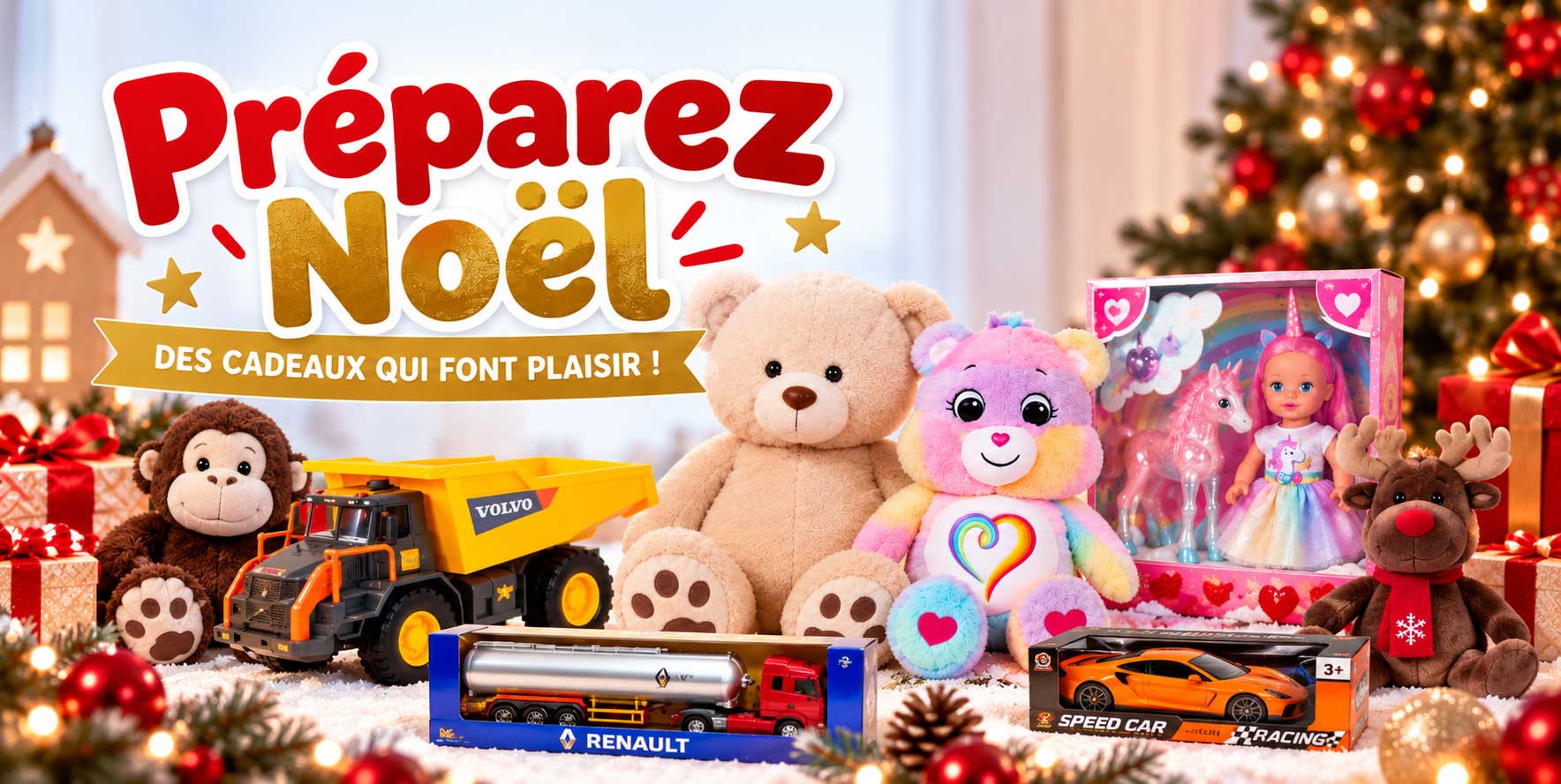 Achetez vos jouets et peluches